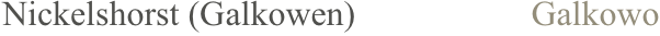 Nickelshorst (Galkowen)                    Galkowo